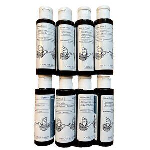 KORRES Fresh Citrus 8 Travel Size 1.35oz 2Each Shampoo Shower Gel Cond Body Milk